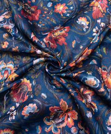 Buy Printed Chanderi Fabric online